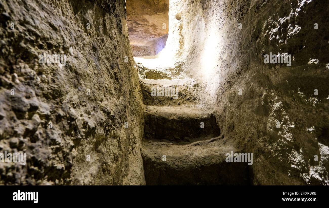 Derinkuyu underground city in Turkey Stock Photo - Alamy
