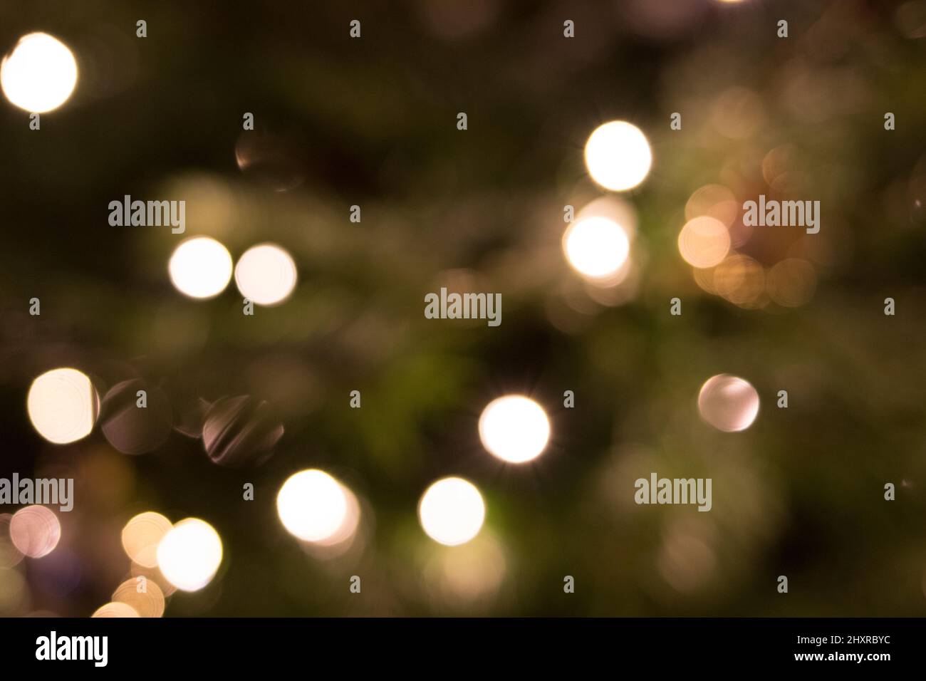 Christmas tree bokeh Stock Photo Alamy