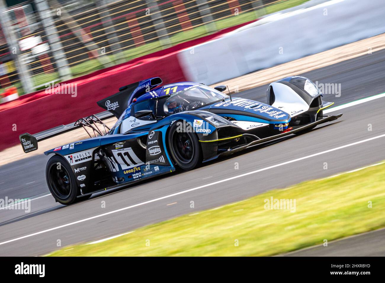 UK, Silverstone Circuit. Motorsport racecar action from the first 2 rounds  of The Praga Cup at Silverstone 12th-13th March, part of the Britcar  Endurance Championship weekend.Pictured is the number 11 Praga R1