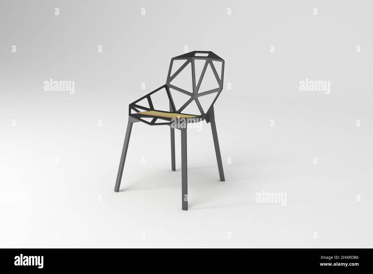 3D rendered chair isolated on a white background Stock Photo - Alamy