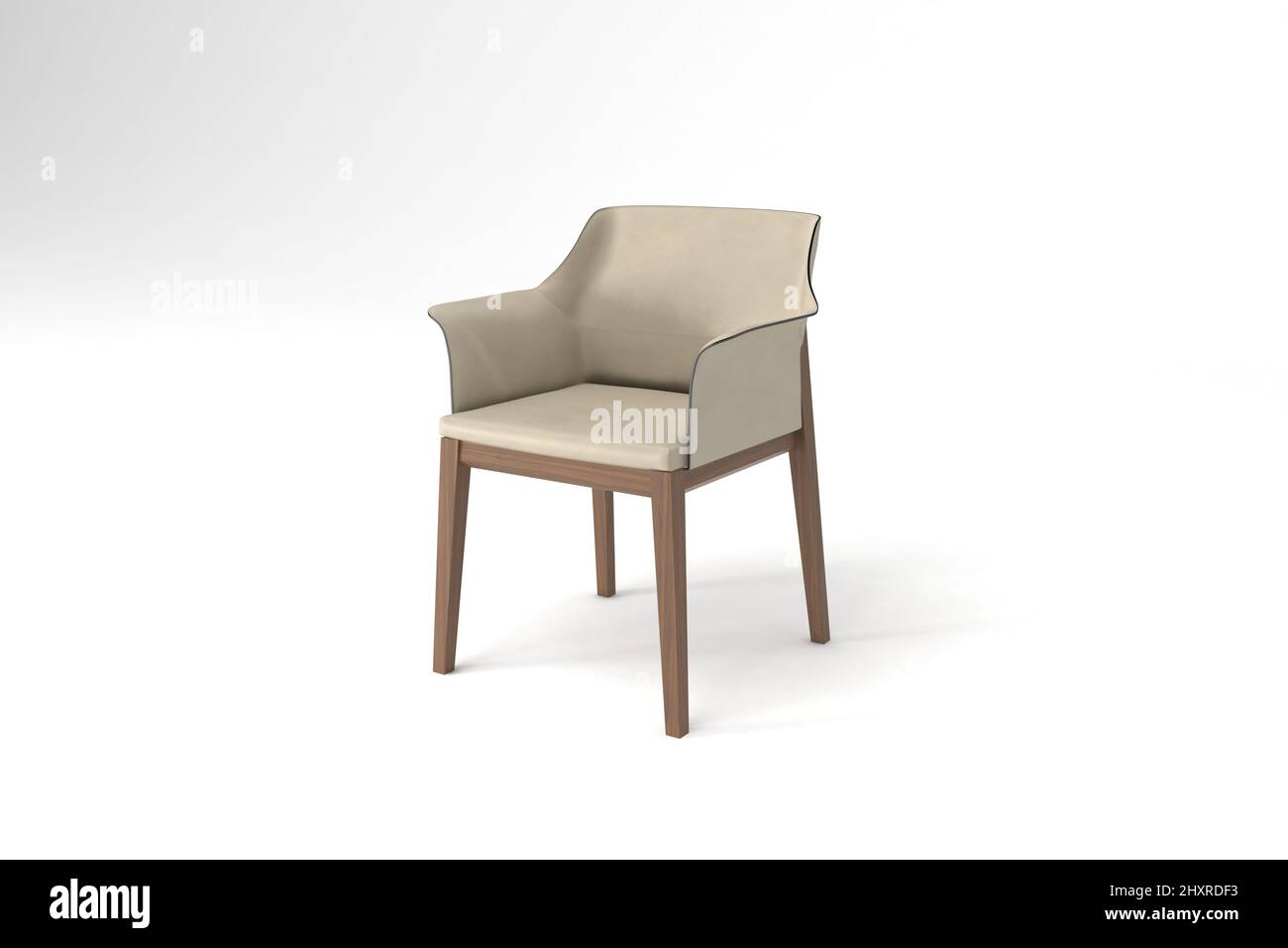 3D rendered chair isolated on a white background Stock Photo - Alamy