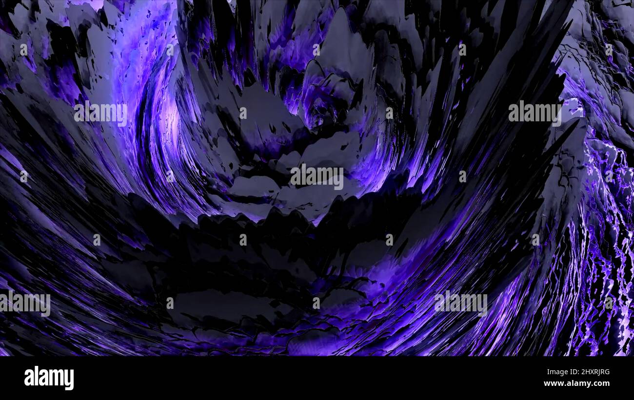 Swirling tornado of black and red color, seamless loop. Motion ...