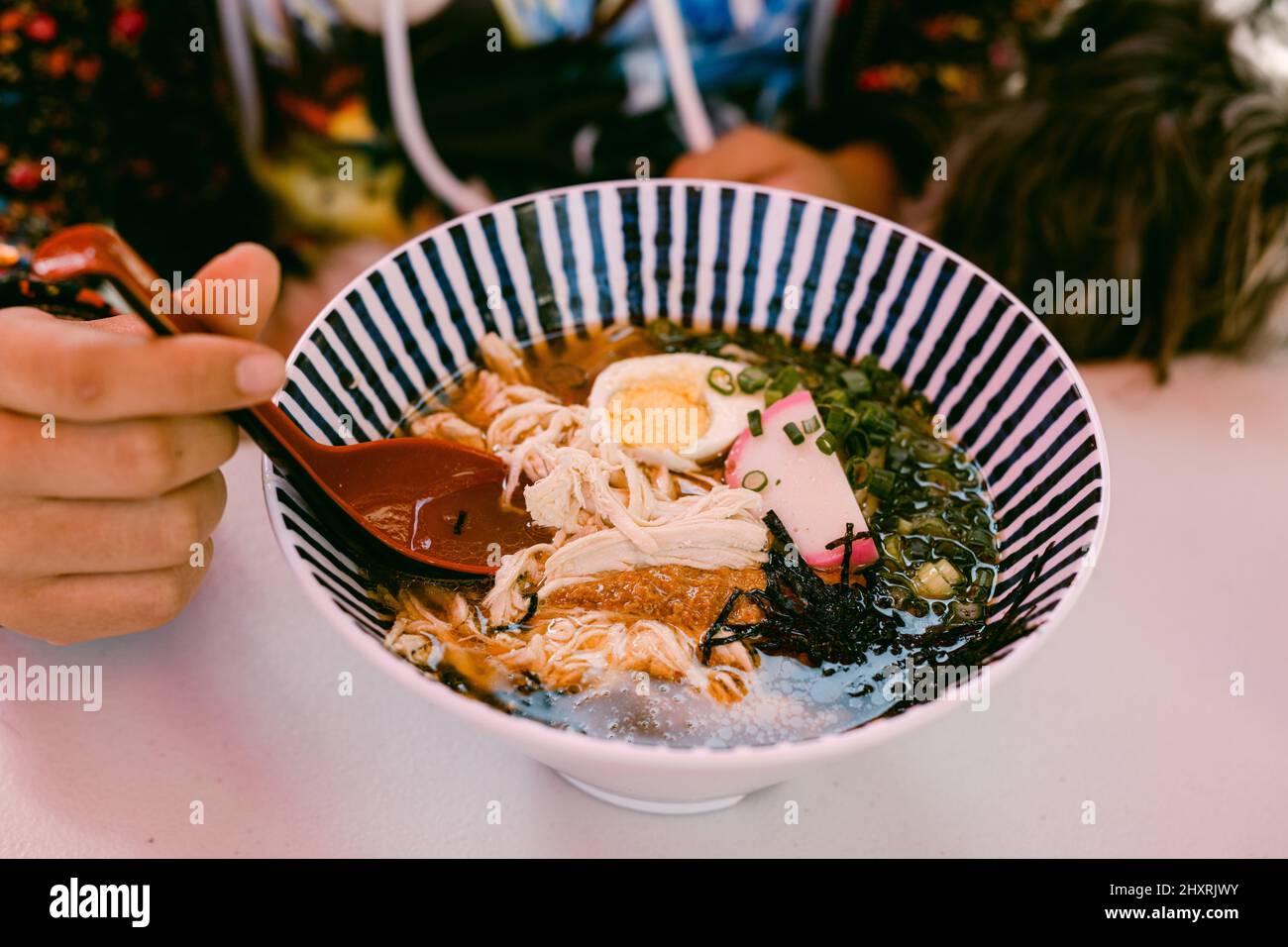 Ramen in Little Tokyo California Stock Photo Alamy