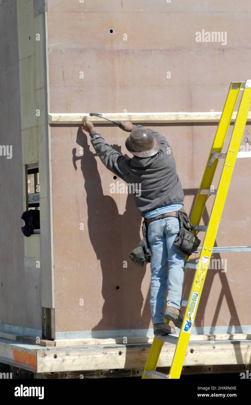 Major construction site in downtown Sarasota Florida Cement Forms