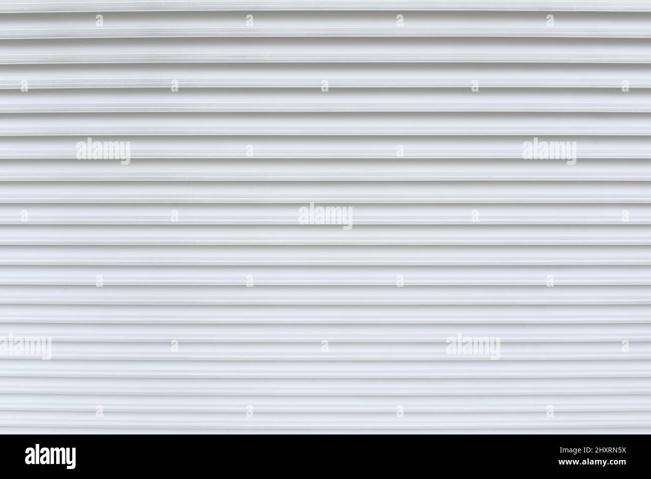 White garage door stripped texture metal background Stock Photo