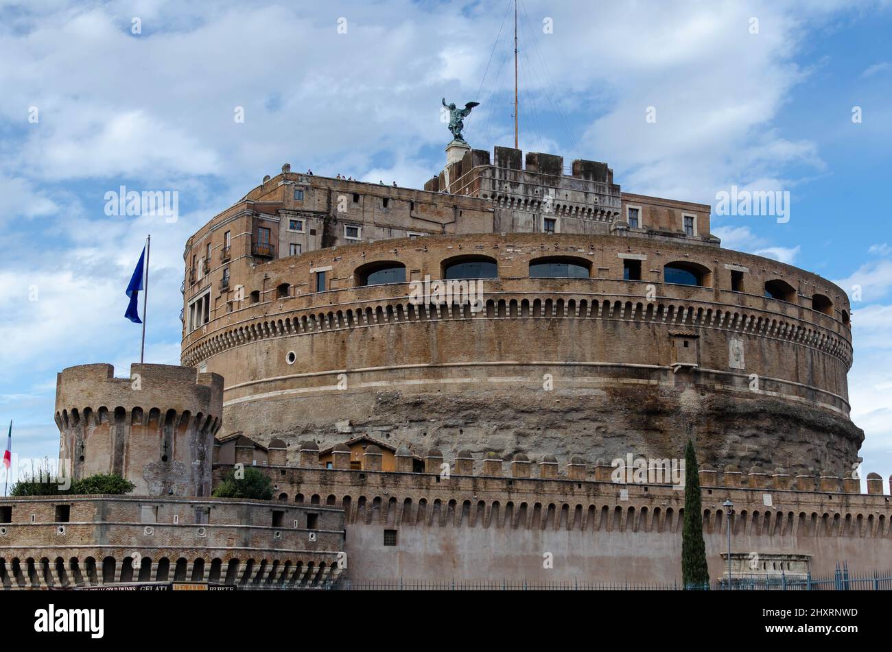 Famous Mausoleum of Hadrian, known as Castel Sant'Angelo in Parco ...