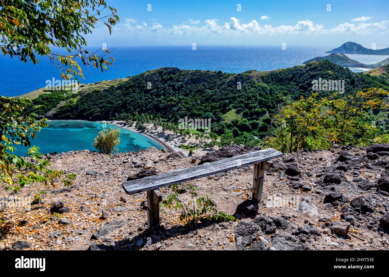 Panoramic Landscape View Of Terredehaut Island Guadeloupe Les Saintes Stock  Photo - Download Image Now - iStock