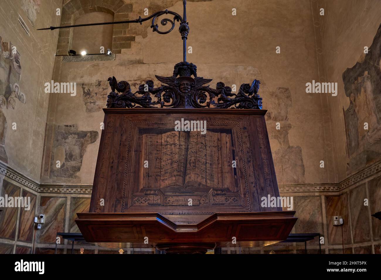 Closeup of a podium for speeches Stock Photo