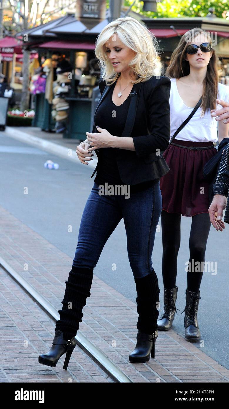 Jenny McCarthy around town at the Grove, Los Angeles. Stock Photo
