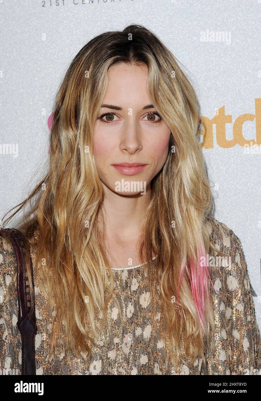 Gillian Zinser arrives at People StyleWatch 'A Night Of Red-Carpet Style' held at Decades Boutique n Los Angeles, California. Stock Photo