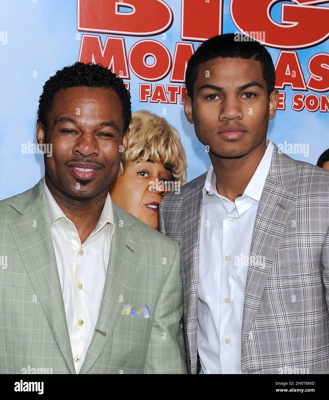 Sugar Shane Mosley and son Shane Mosley during "Big Mommas Like Father