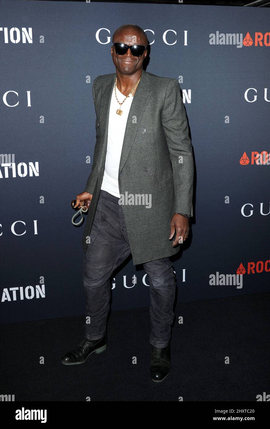 Seal at the Gucci and RocNation Pre-Grammy Brunch held at the Soho, Beverly Hills. Stock Photo