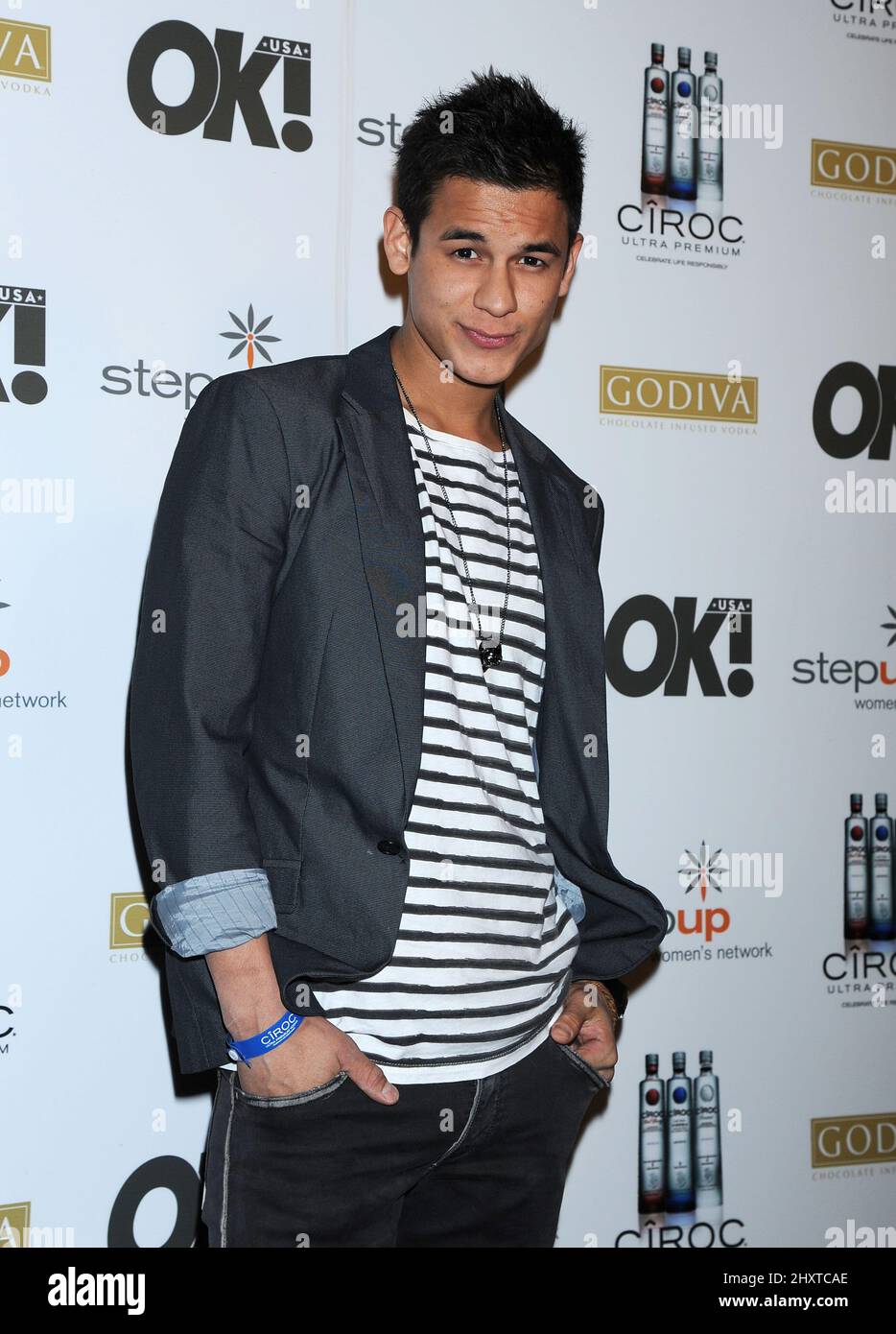 Bronson Pelletier arrives at the Ciroc Vodka and OK! Magazine 'Women of Music Celebration' hosted by Nicole Scherzinger in association with Step Up Women's Network at The Colony on February 11, 2011 in Hollywood, California. Stock Photo