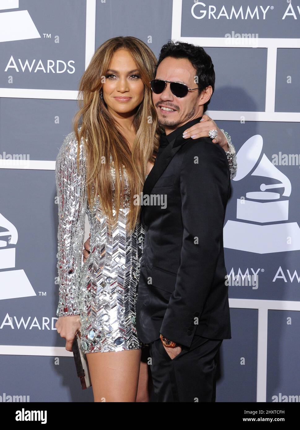 Jennifer Lopez and Mark Anthony arriving at the 53rd Annual Grammy