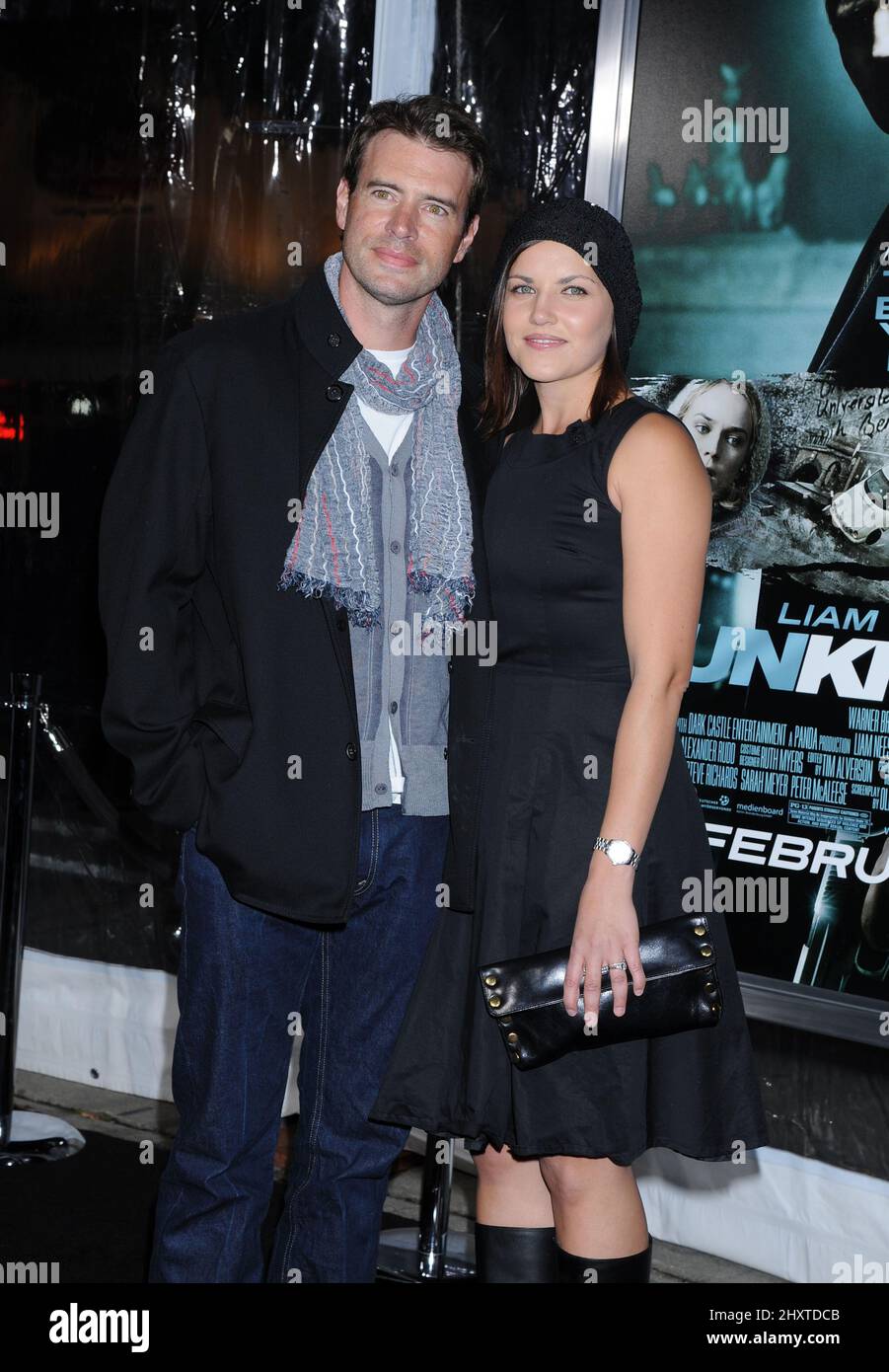 Scott Foley and wife Marika attending the premiere of “Unknown” held at