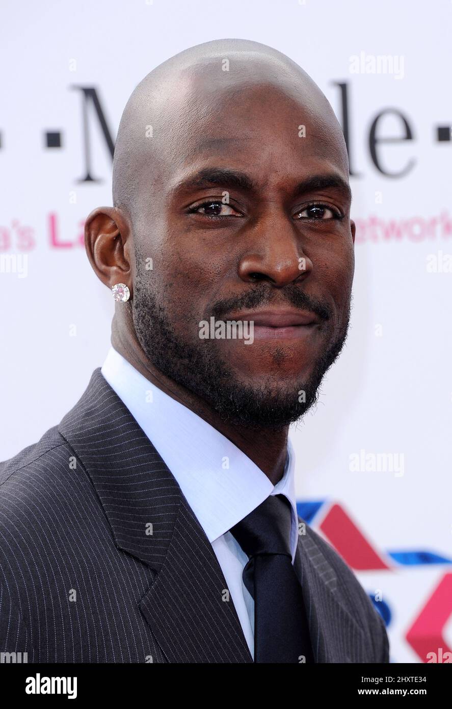 Kevin Garnett at the 2011 T-Mobile NBA All-Star Game, held at LA Live, Los Angeles. Stock Photo