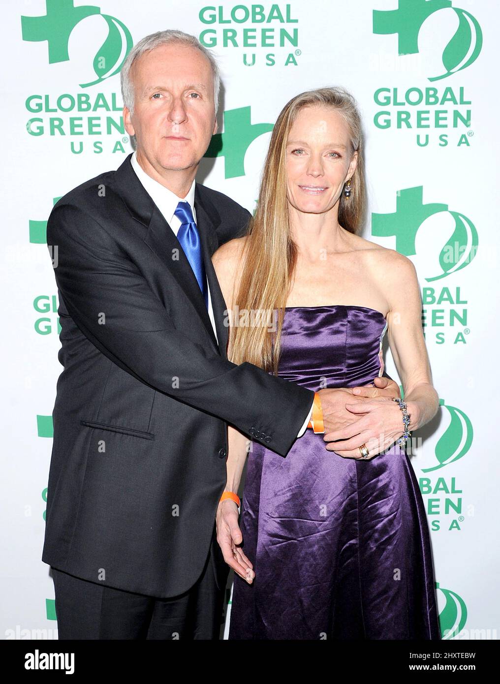 James Cameron and Suzy Amis during the Global Green 8th Annual Pre-Oscar Party held at Avalon. Los Angeles Stock Photo