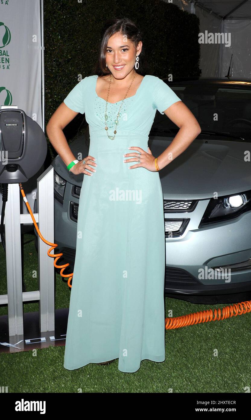 Q'orianka Kilcher during the Global Green 8th Annual Pre-Oscar Party
