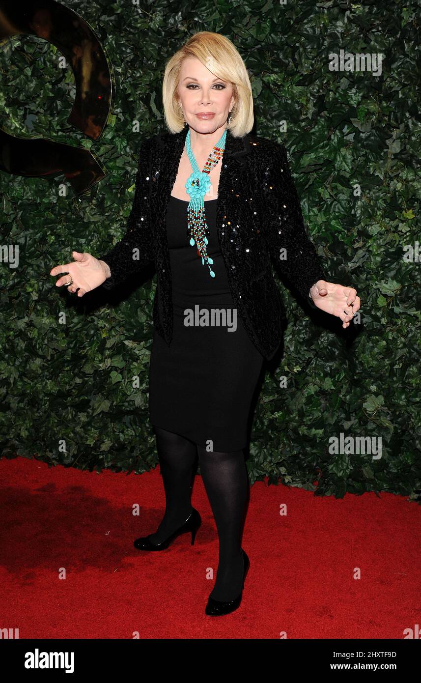 Joan Rivers at the QVC Red Carpet Style Party at the Four Seasons Hotel at Beverly Hills in Los Angeles, California, USA Stock Photo