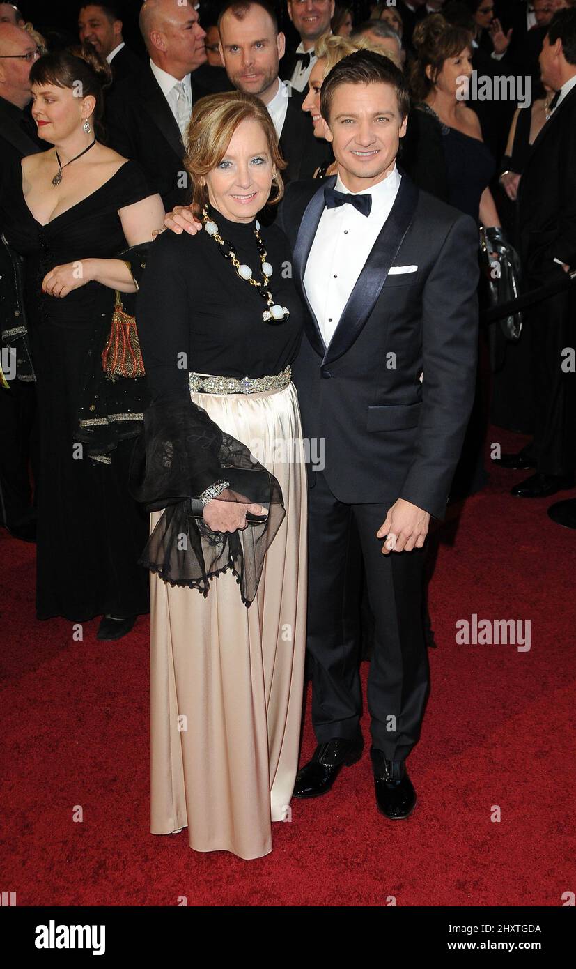 Jeremy Renner and Valerie Cearley at the 83rd Academy Awards at the