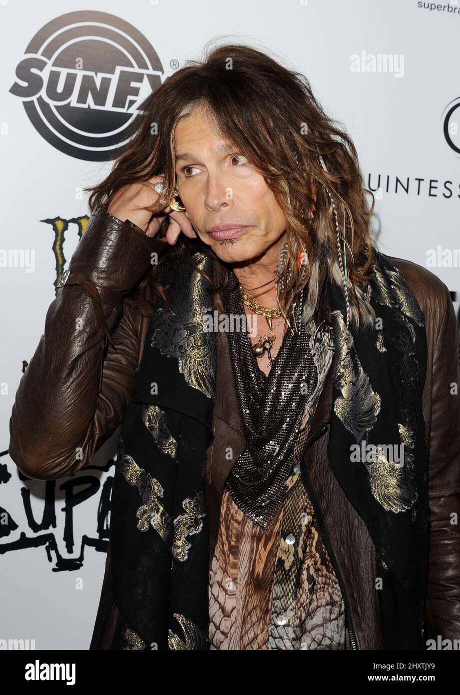 Steven Tyler during the 'Super' Los Angeles Premiere held at the Egyptian Theatre, Hollywood, California Stock Photo