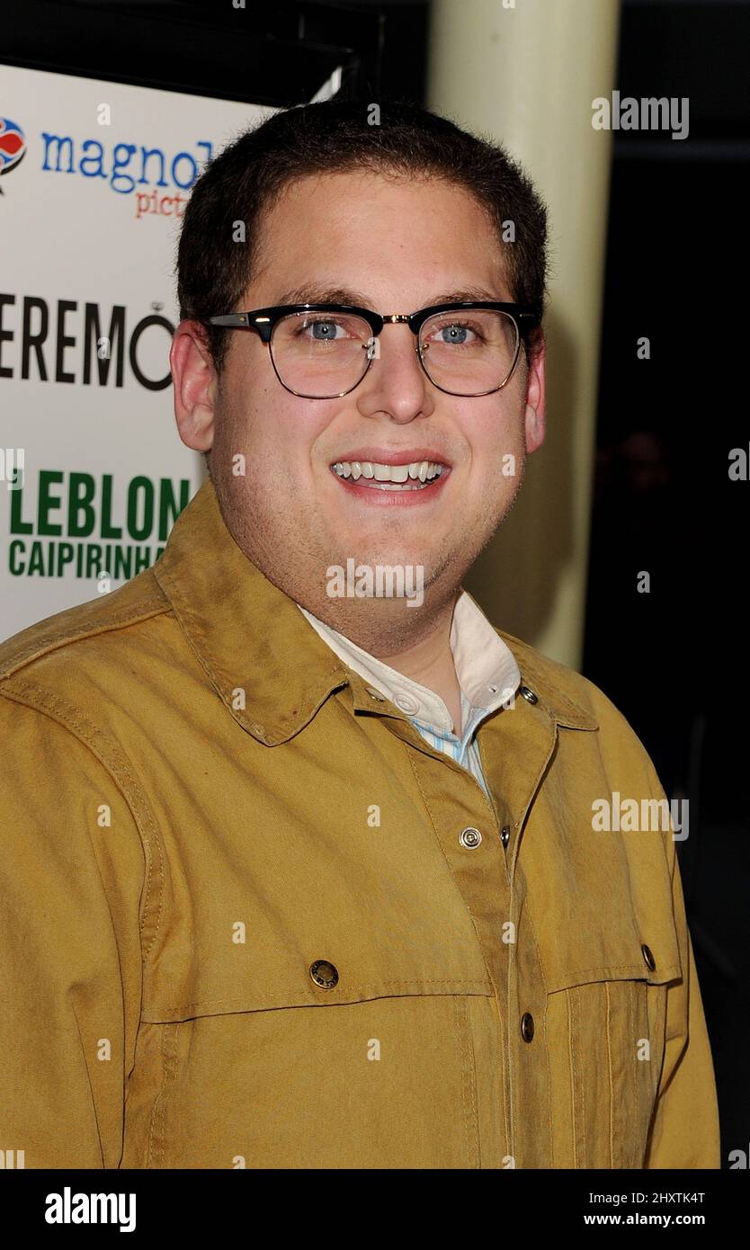 Jonah Hill during the 'Ceremony' Premiere, Los Angeles, California Stock Photo