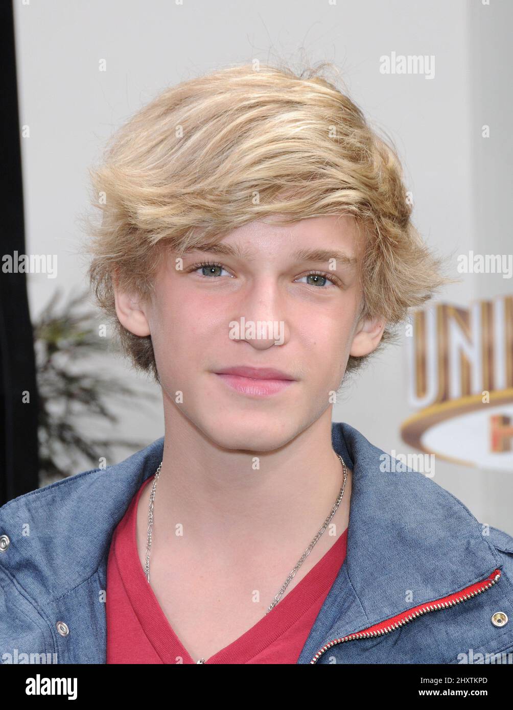 Cody Simpson during the premiere of the new movie from Universal Pictures HOP, held at Universal Studios Hollywood, Los Angeles Stock Photo