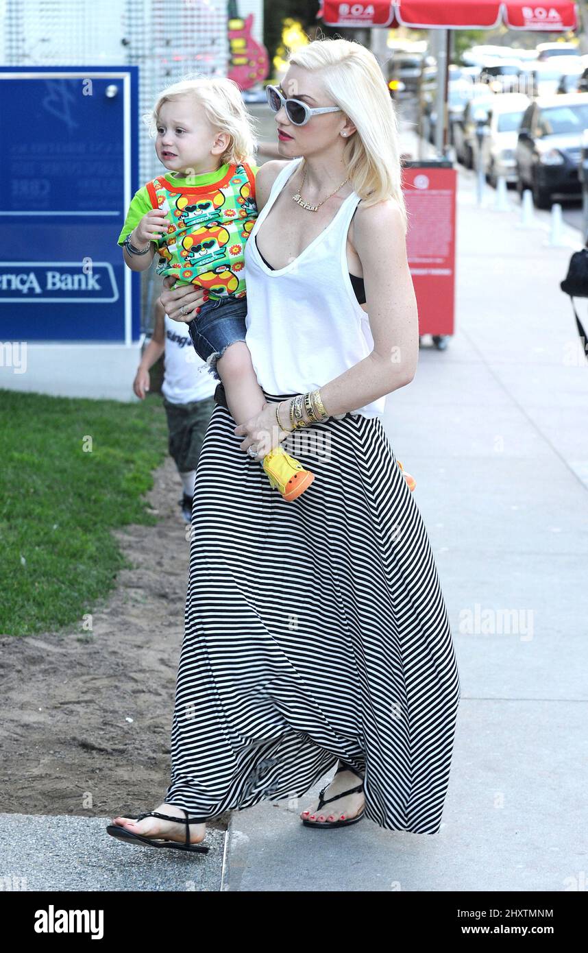 Gwen Stefani and son Zuma Rossdale seen out and about in Los Angeles