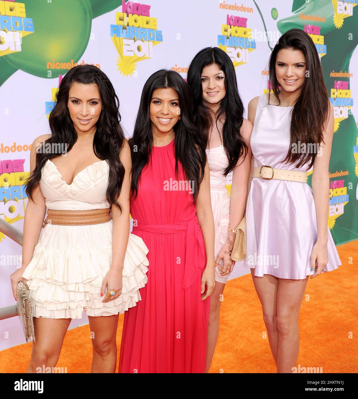 Kylie kardashian kendall kardashian in hi-res stock photography