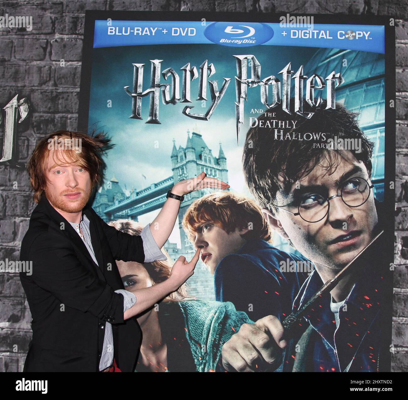 Domhnall gleeson attending harry potter hires stock photography and