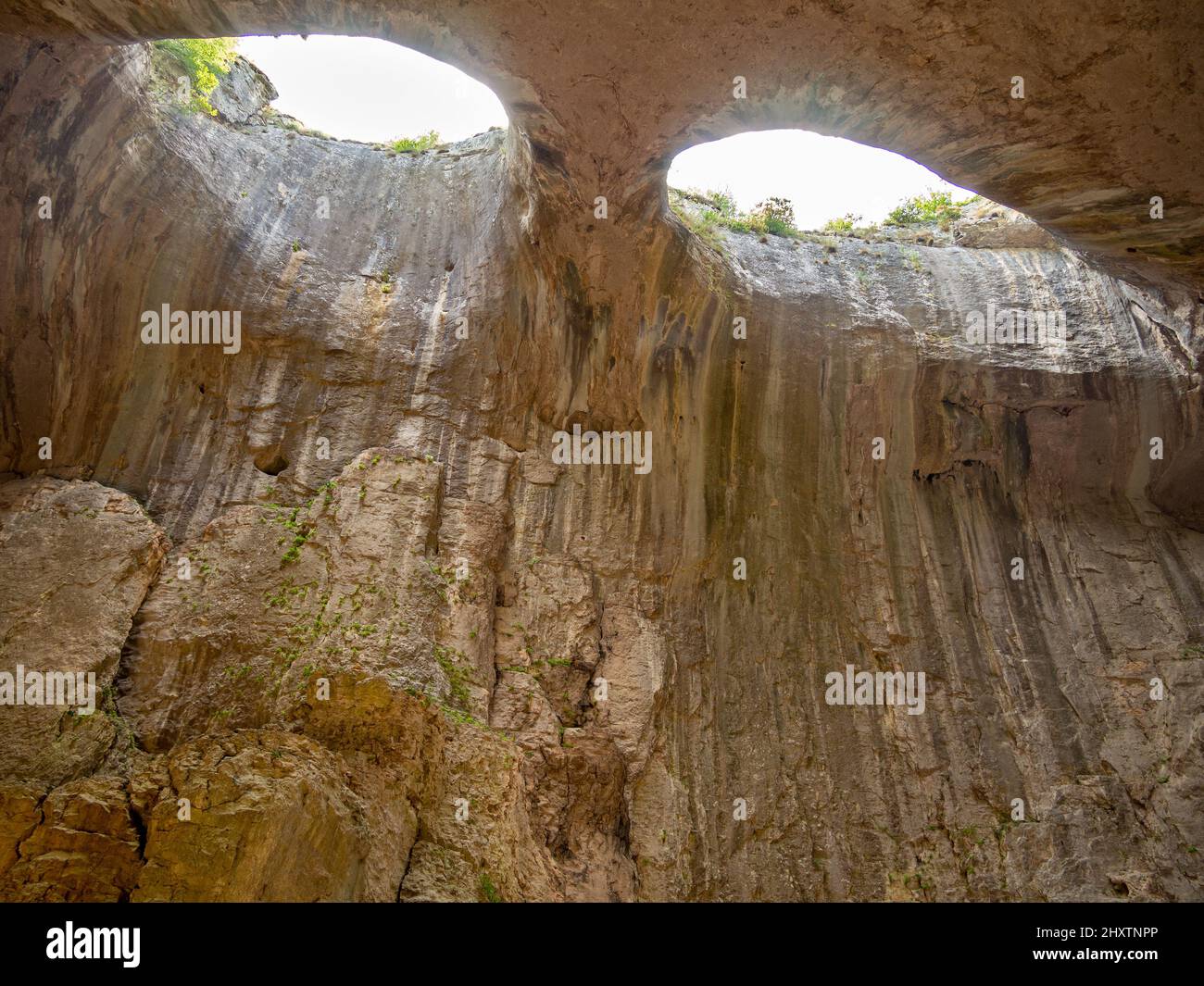 Prohodna inside prohodna cave, bulgaria Stock Photo - Alamy