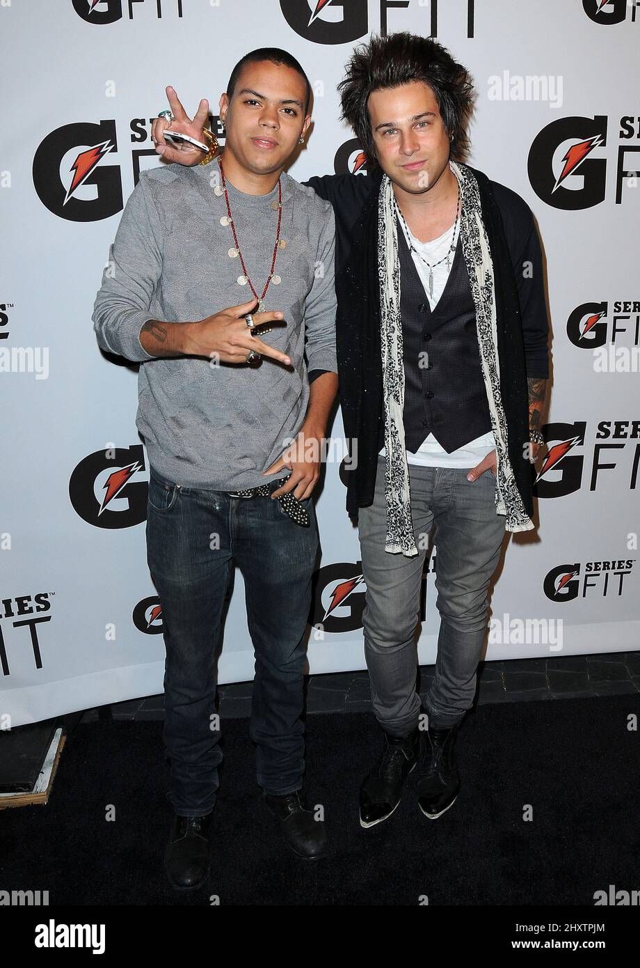 Evan Ross, Ryan Cabrera during Gatorade G Series Fit Launch Event at the SLS Hotel in Beverly Hills, California Stock Photo