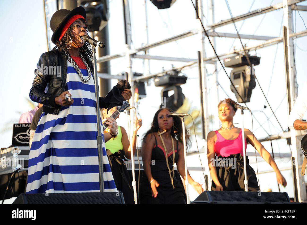 Lauryn Hill at the Coachella Valley Music and Arts Festival held at the  Empire Polo Field, California Stock Photo - Alamy