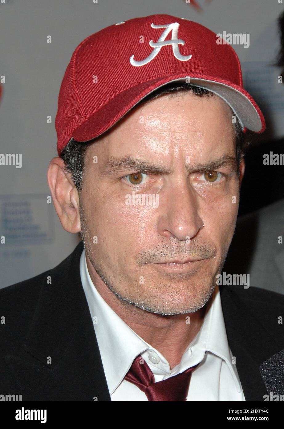 Charlie Sheen at the 8th Annual Juvenile Diabetes Research Foundation Gala held at the Beverly Hilton Hotel, Beverly Hills. Stock Photo