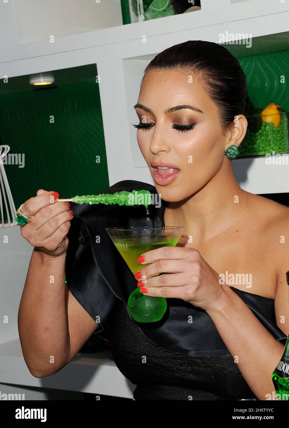 Kim Kardashian during the Midori Melon Liqueur Trunk Show held at Trousdale, California Stock Photo - Alamy Kim Kardashian during the Midori Melon Liqueur Trunk Show held at Trousdale, California Stock Photo - Alamy