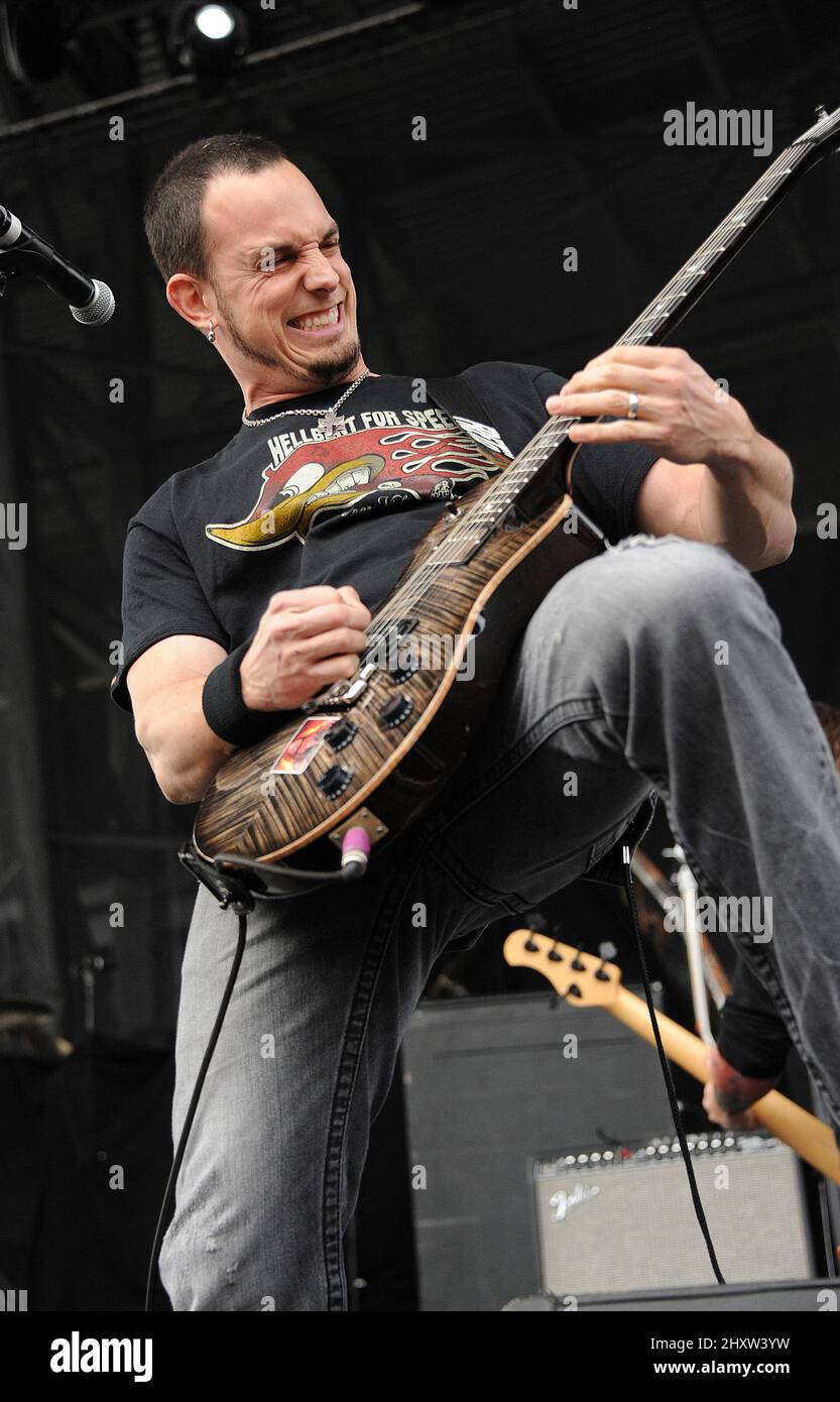 Mark Tremonti of the band Alter Bridge performs at Rock on the Range Music Festival that took