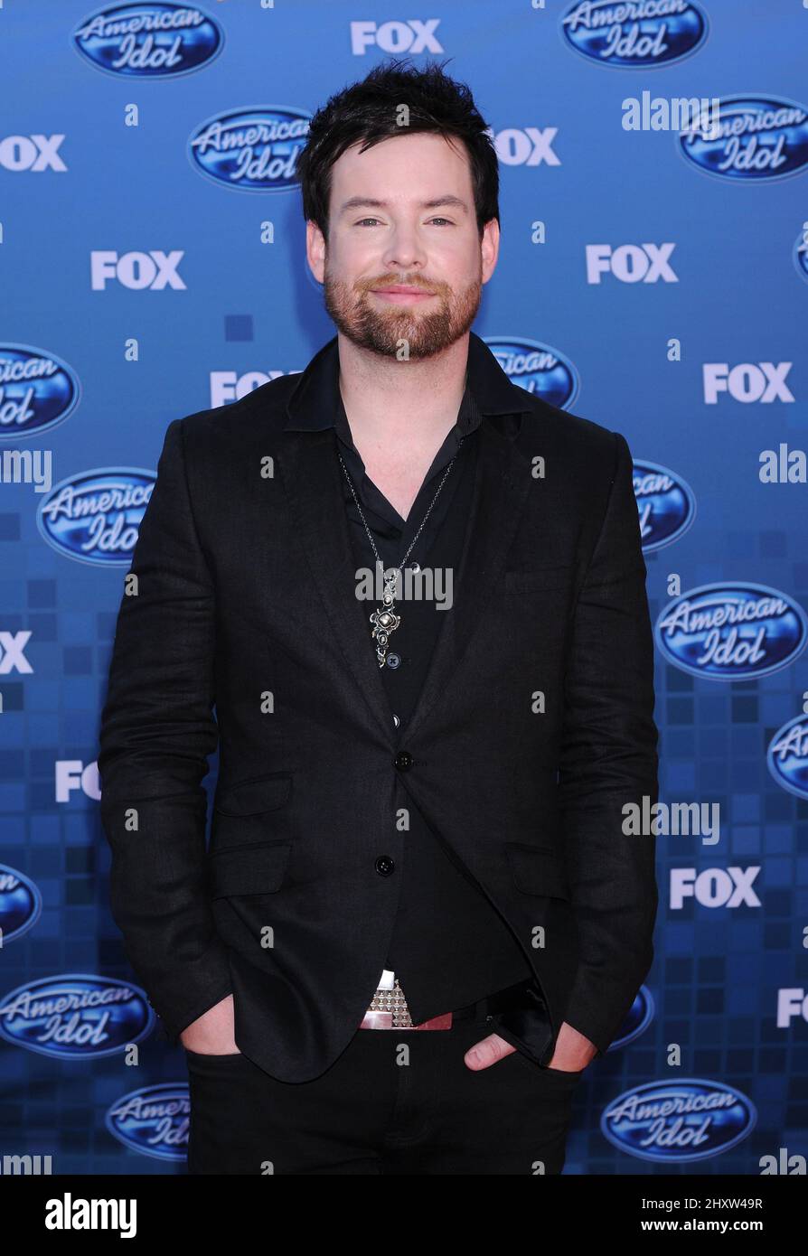 David Cook during the American Idol Grand Finale 2011 held at Nokia Theatre L.A. Live, California Stock Photo