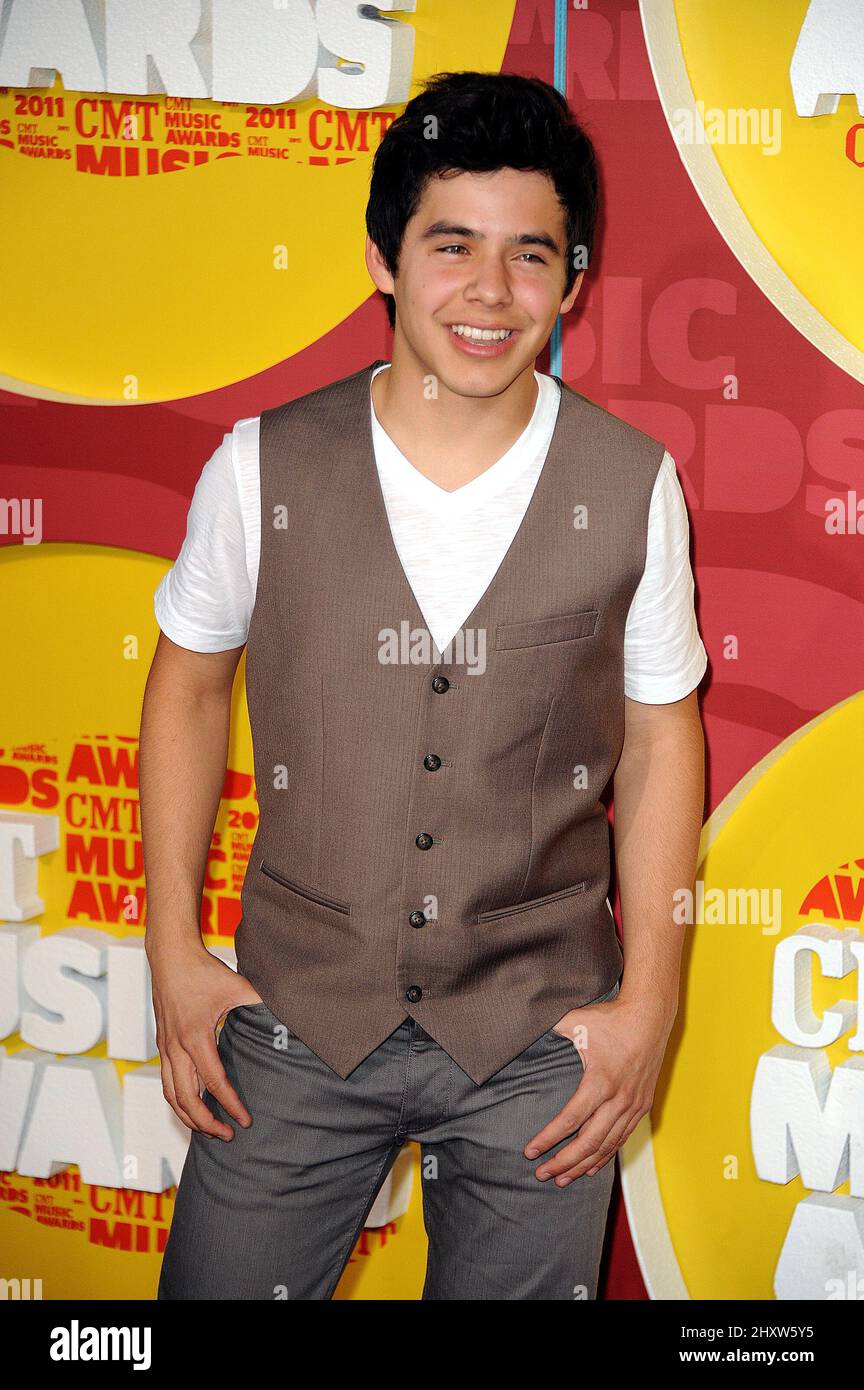 David Archuleta during the 2011 CMT Music Awards held at the Bridgestone Arena, Nashville Stock Photo