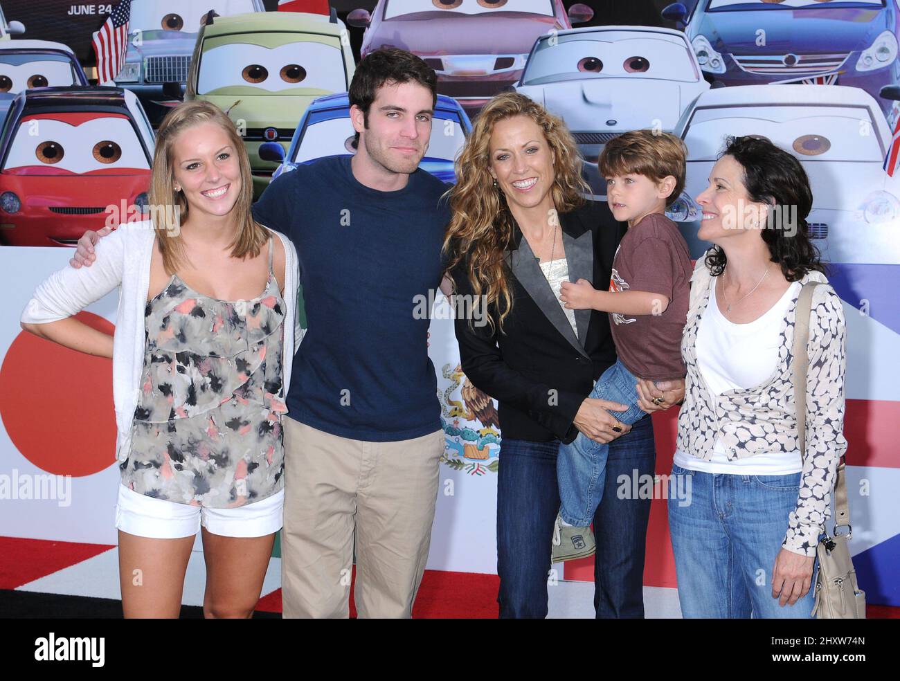 Sheryl Crow and son Wyatt at the world premiere of "Cars 2" at El