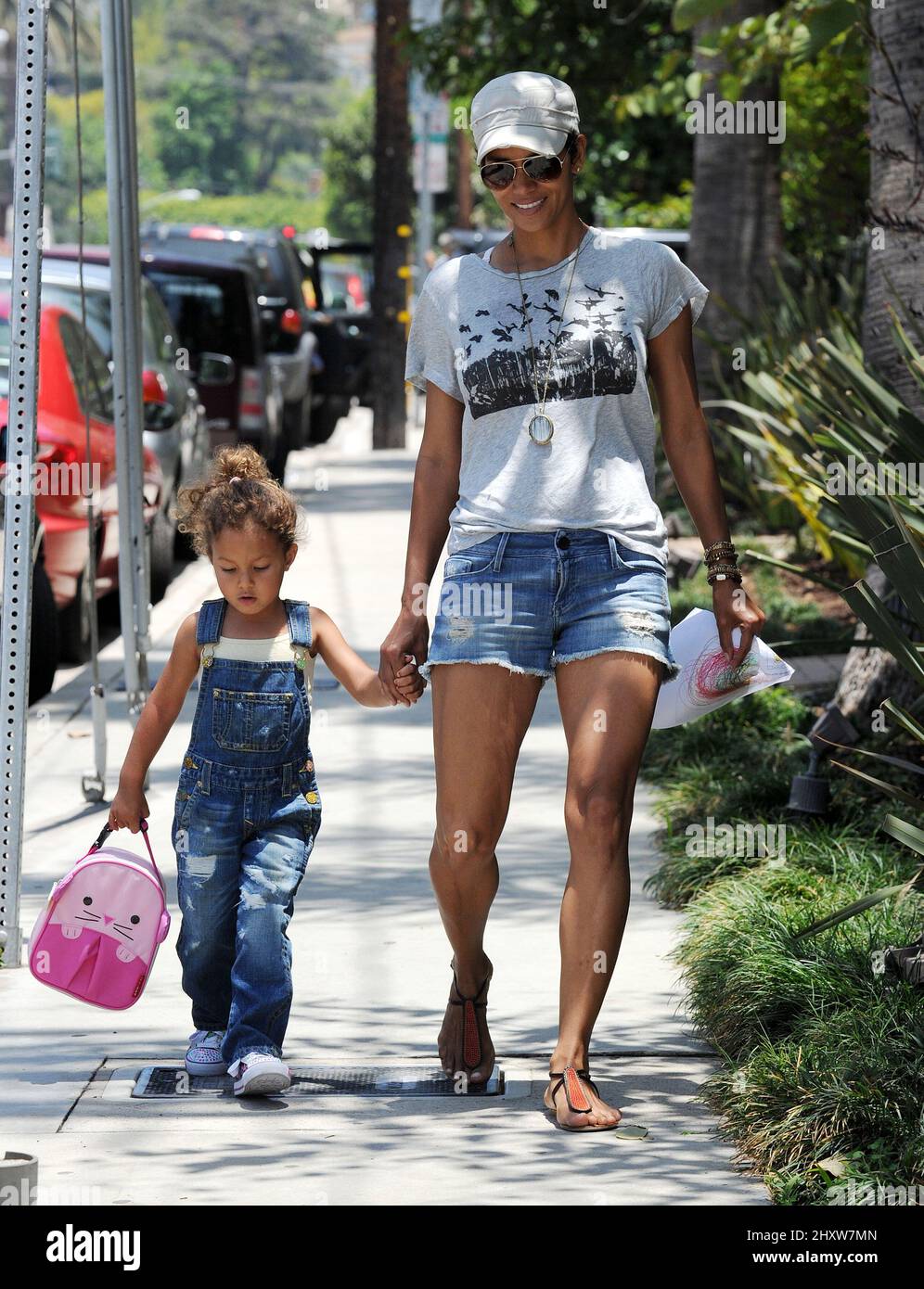 Halle Berry and her Daughter Nahla is seen out and about in Los Angeles