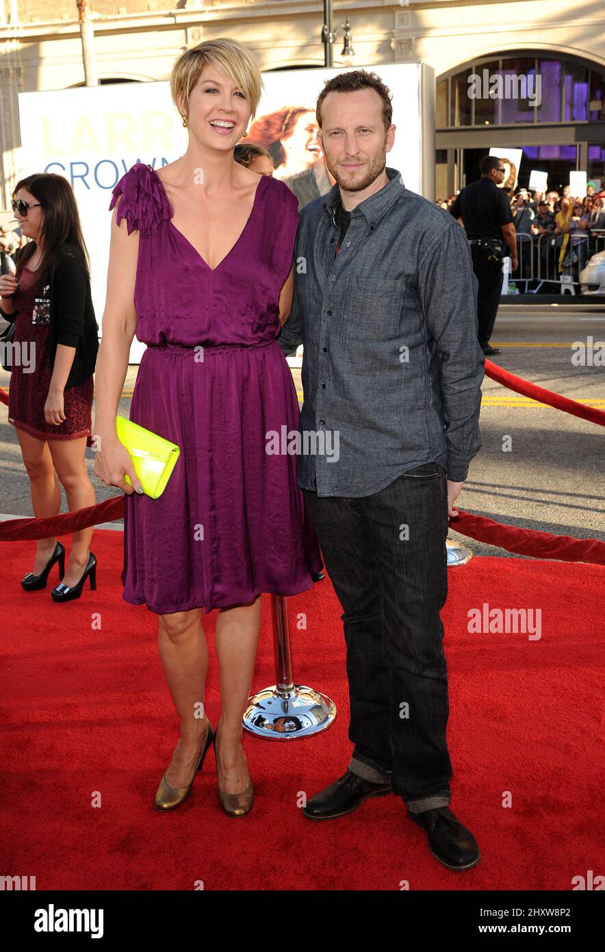 Jenna Elfman and Bodhi Elfman at the 'Larry Crowne' World Premiere held ...