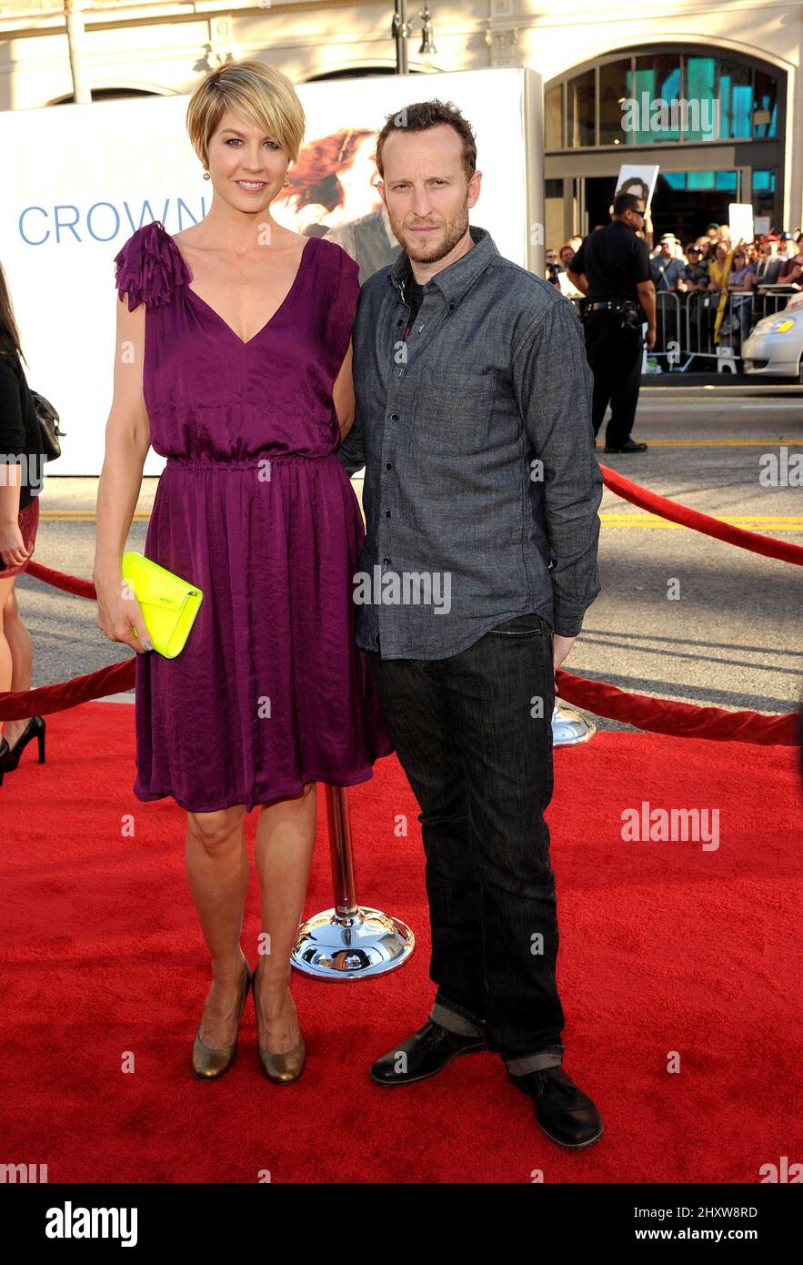 Jenna Elfman and Bodhi Elfman at the 'Larry Crowne' World Premiere held ...