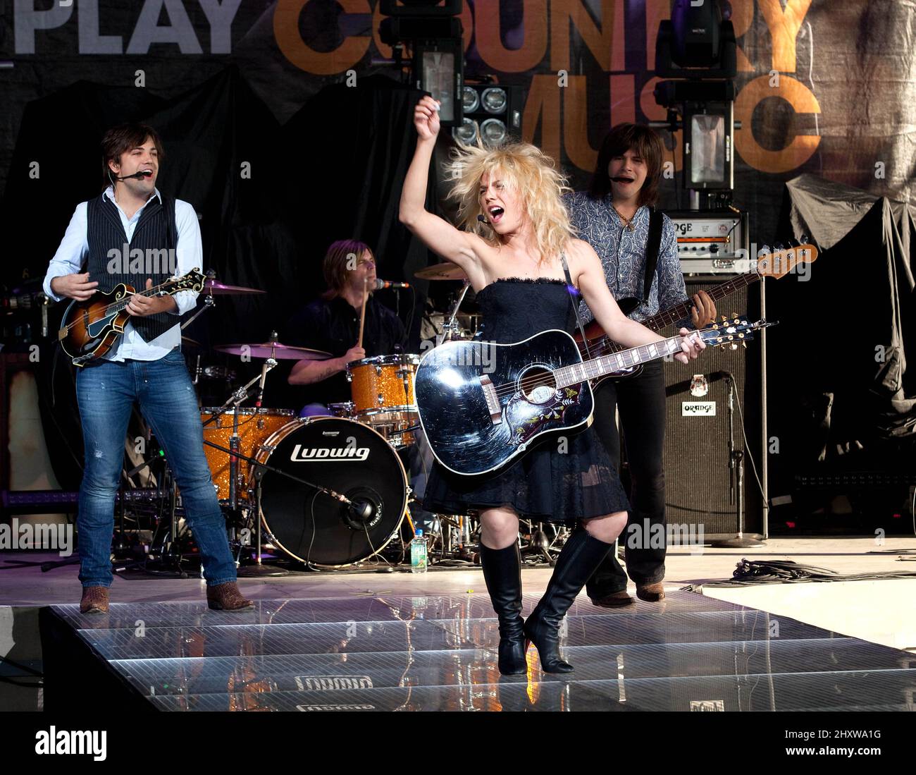 Perry Performance Group The Band Perry perform on the 'Emotional Traffic Tour' at Bethel Woods ...
