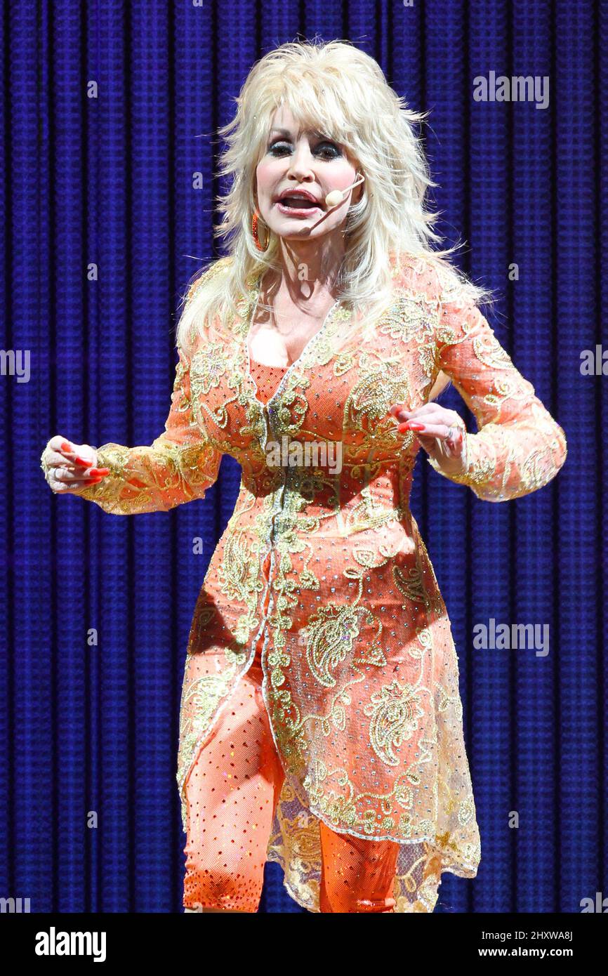 Dolly Parton performs live during her "Better Day World Tour" held at