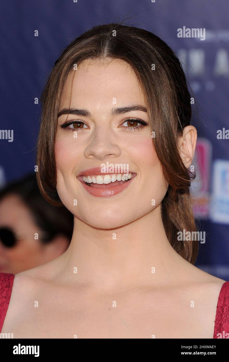 Hayley Atwell at the Captain America - The First Avenger Los Angeles  Premiere held at the El Capitan Theatre in Los Angeles, USA Stock Photo -  Alamy