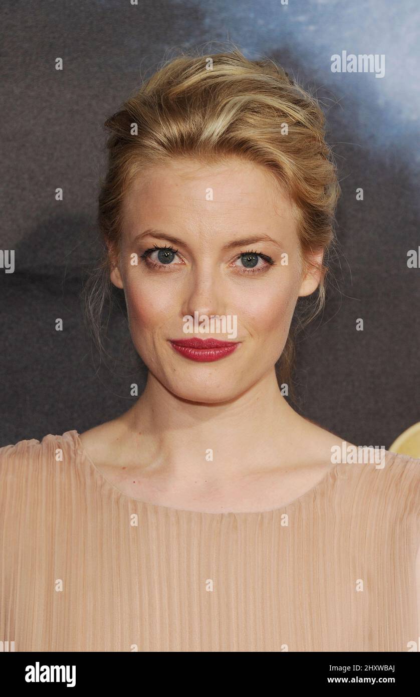 Gillian Jacobs at the world premiere of 'Cowboys & Aliens' held at the San Diego Civic Theatre Stock Photo