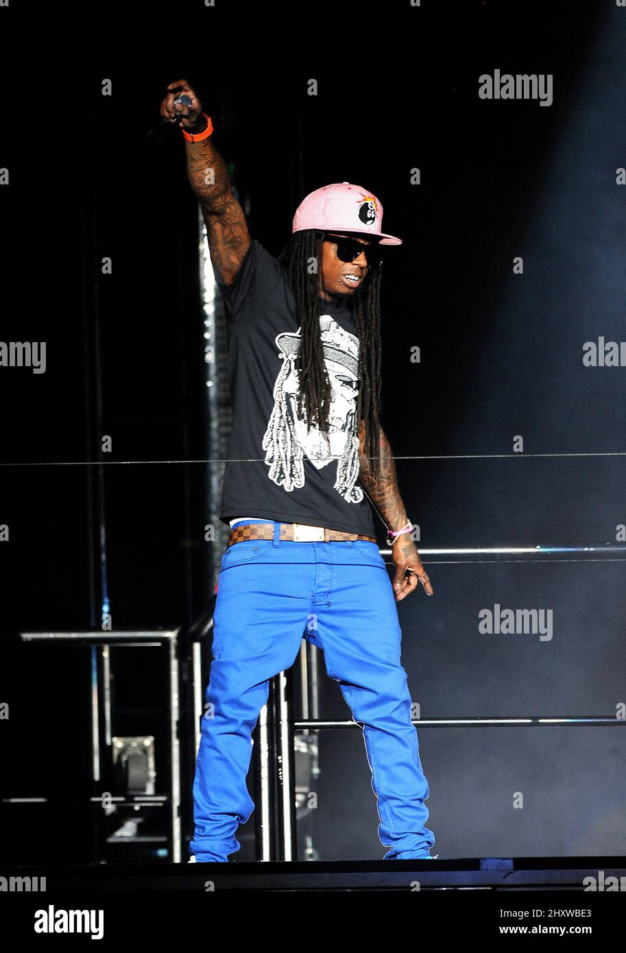 Lil Wayne at the 2011 'I Am Music Tour' makes a stop at the
