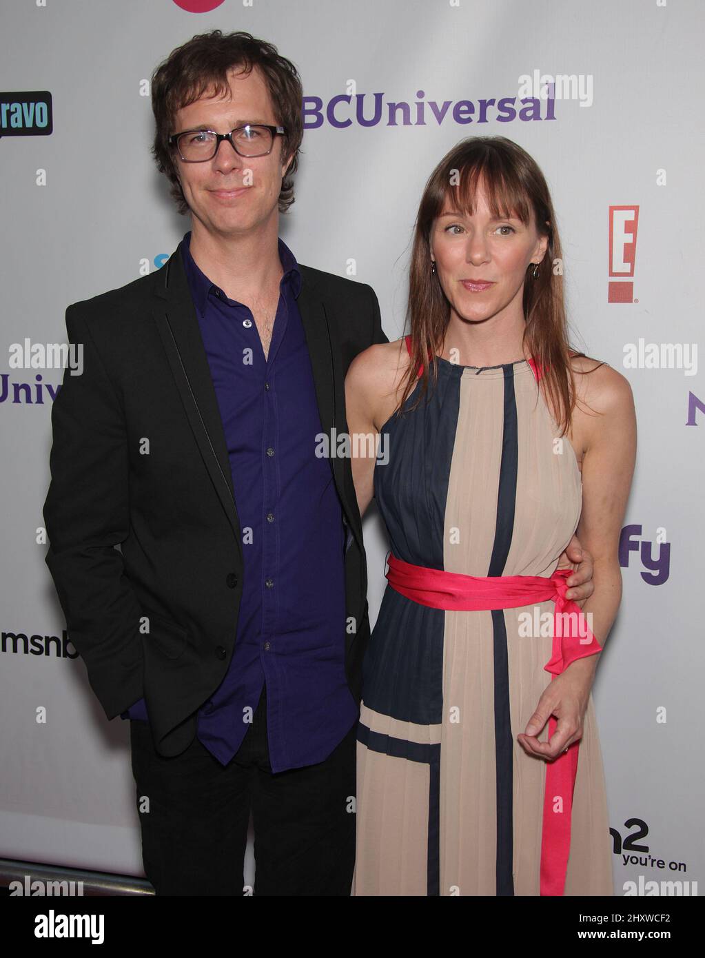Ben Folds & Wife during the NBC Universal Press Tour All Star Party held at the The Bazaar at
