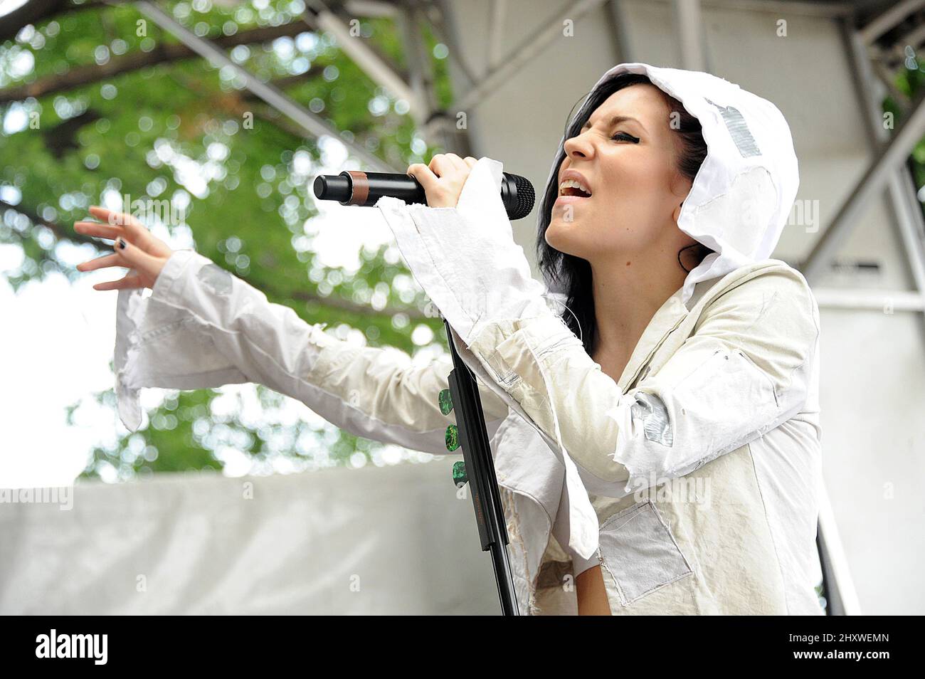 Skylar Grey during the 20th Anniversary Lollapalooza Music Festival that is taking place at Grant Park, Chicago Stock Photo