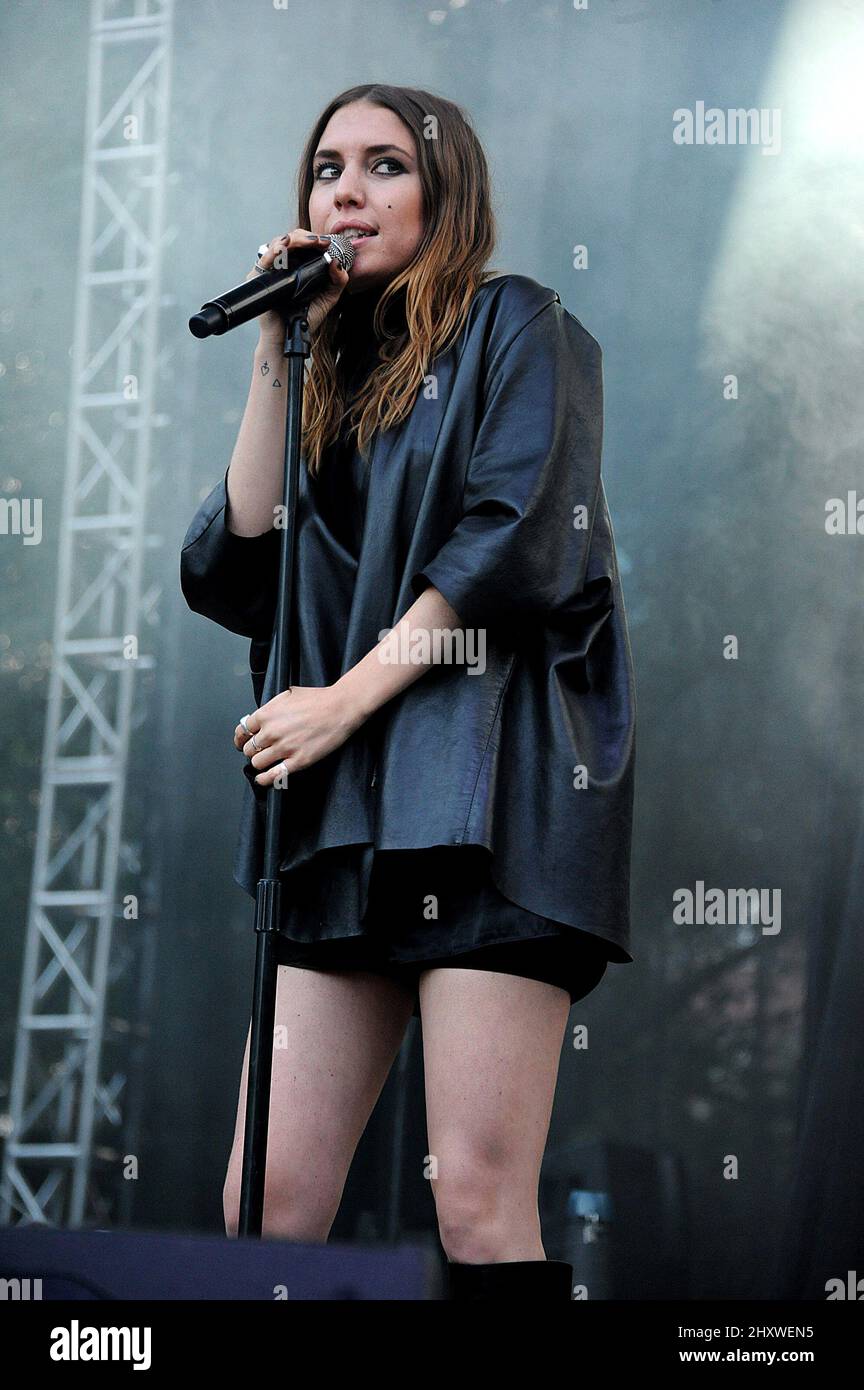 Lykke Li during the 20th Anniversary Lollapalooza Music Festival that is taking place at Grant Park, Chicago Stock Photo